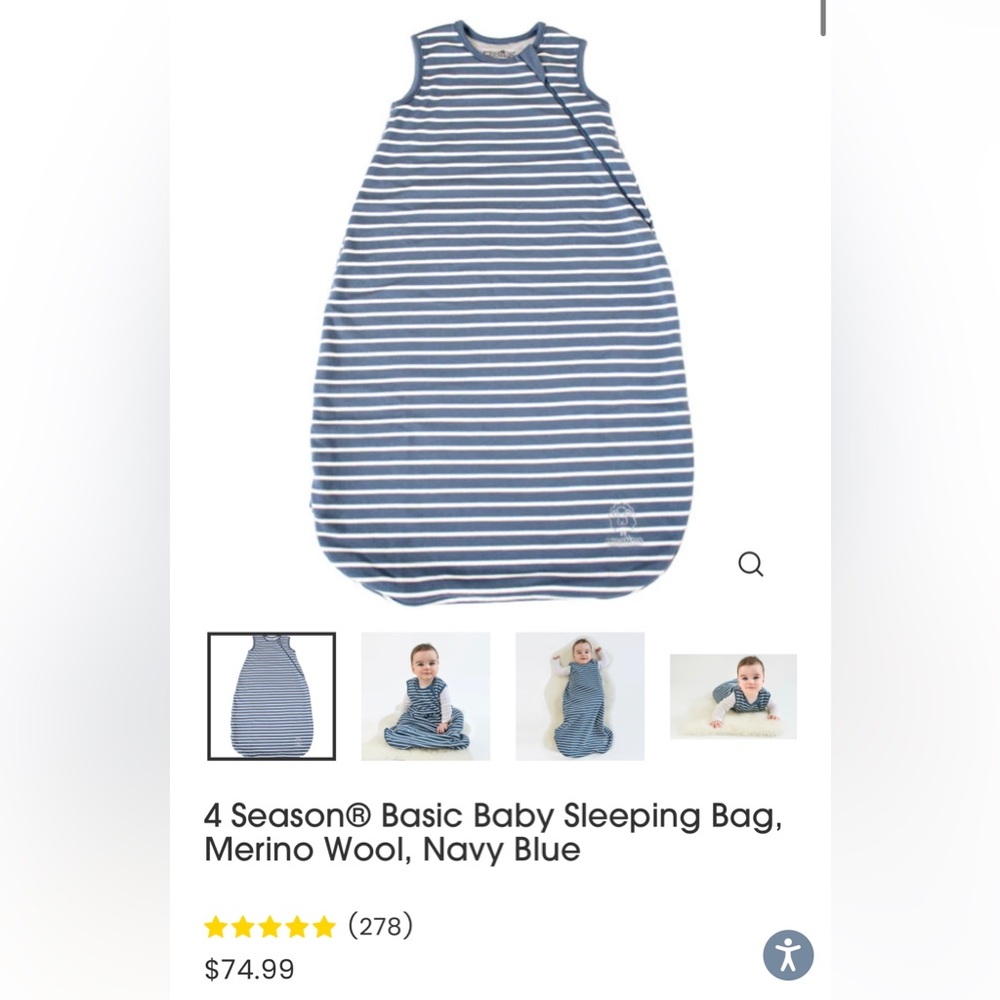 Woolino Sleepbag - perfect condition 0-6mo